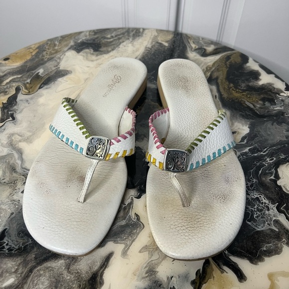 Vintage Y2K Brighton Leather Flip Flop Sandal - Picture 1 of 11